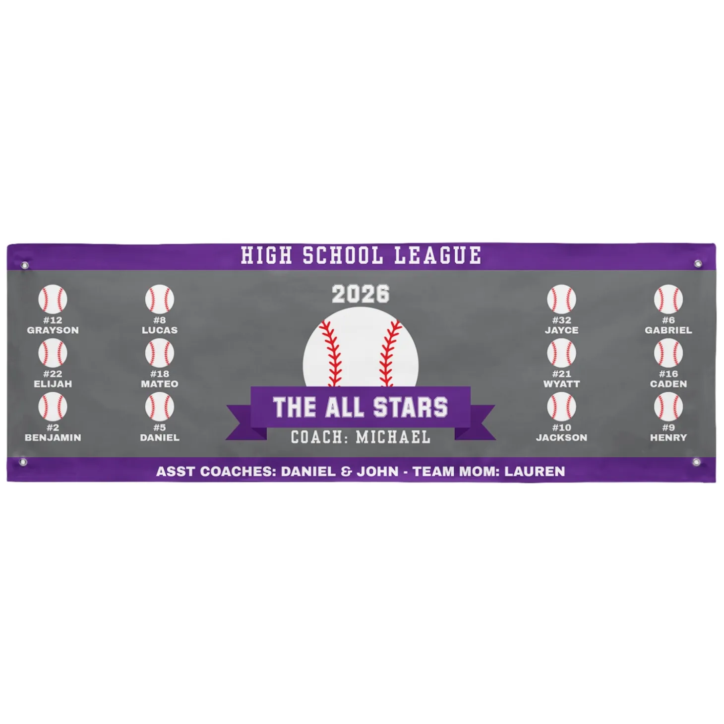 Custom Sport Team Banner