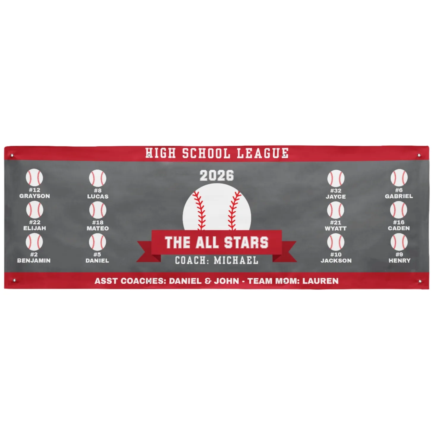 Custom Sport Team Banner