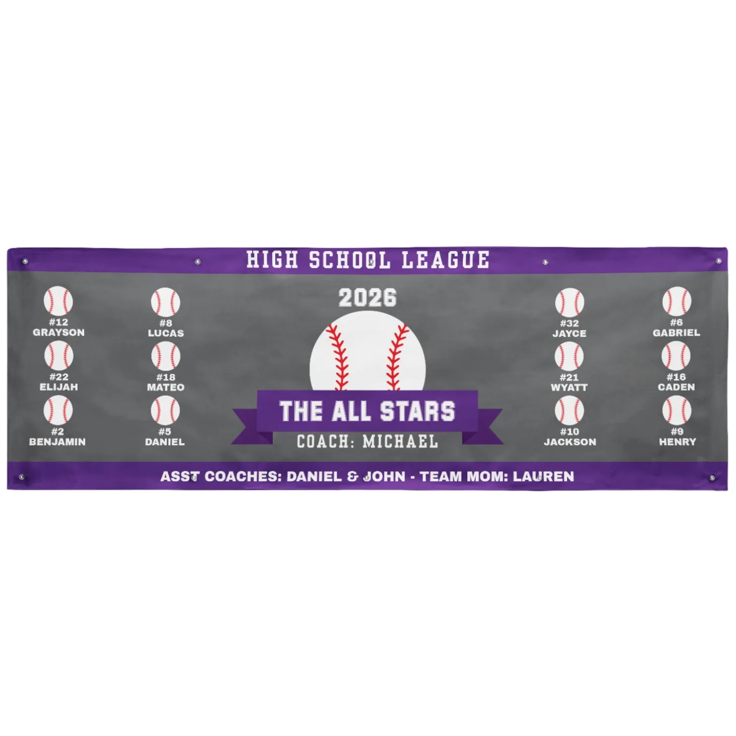 Custom Sport Team Banner