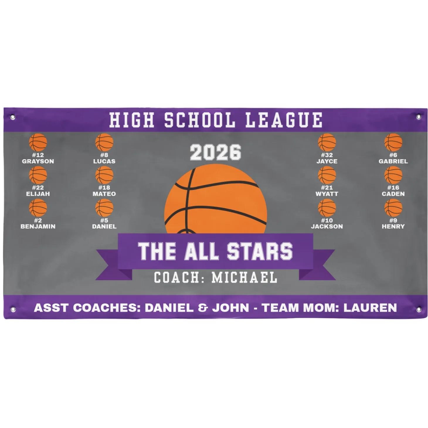 Custom Sport Team Banner