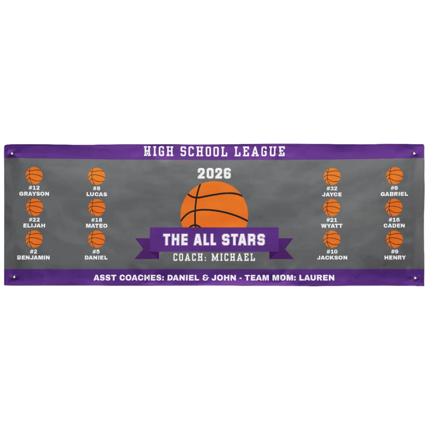 Custom Sport Team Banner