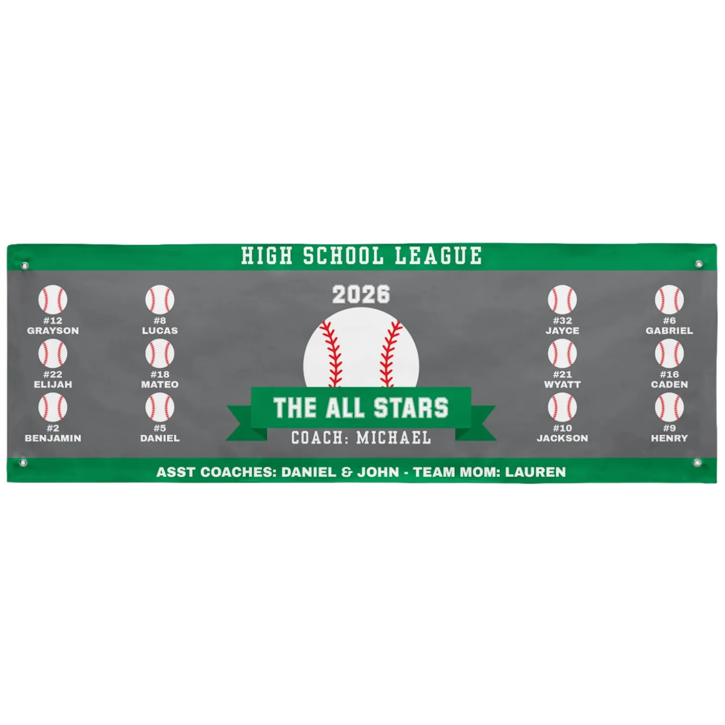 Custom Sport Team Banner