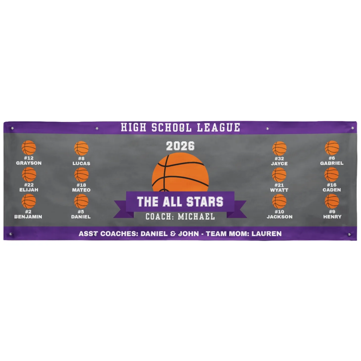 Custom Sport Team Banner