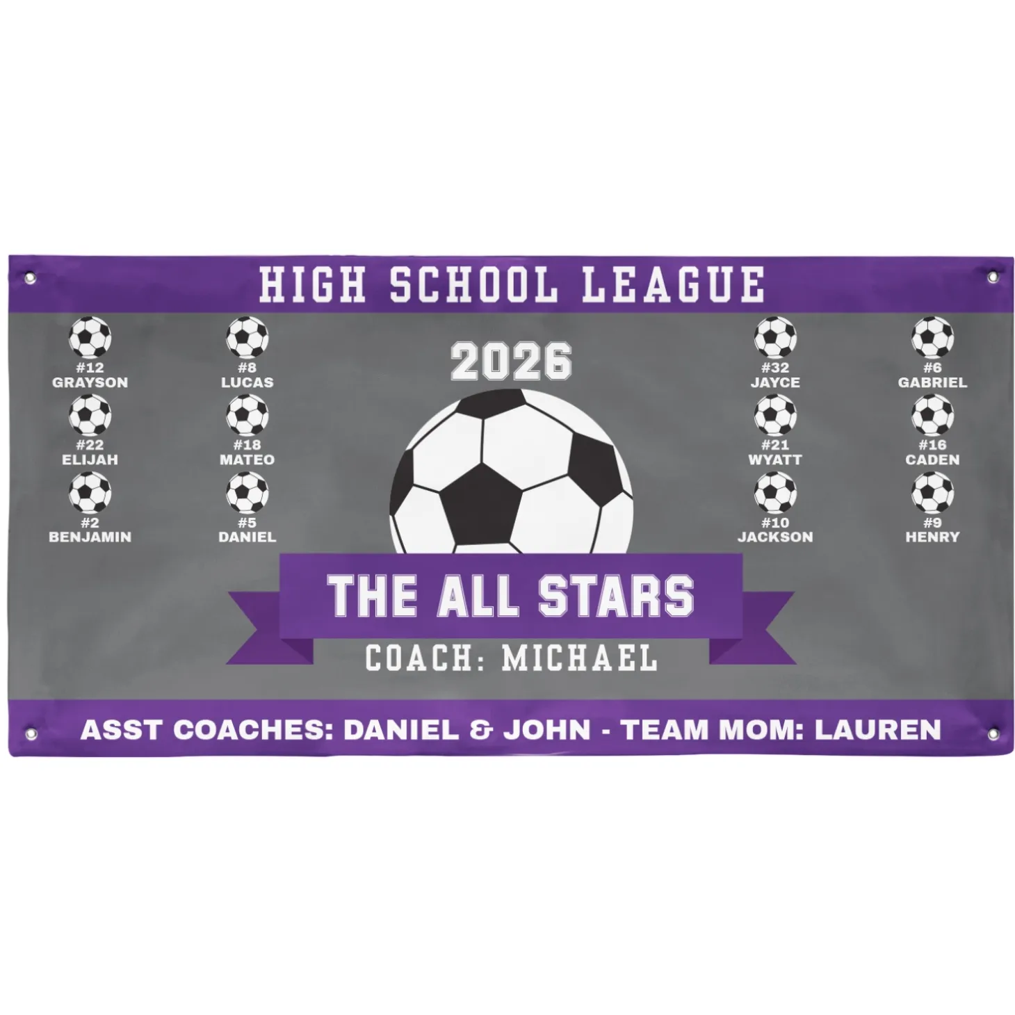 Custom Sport Team Banner