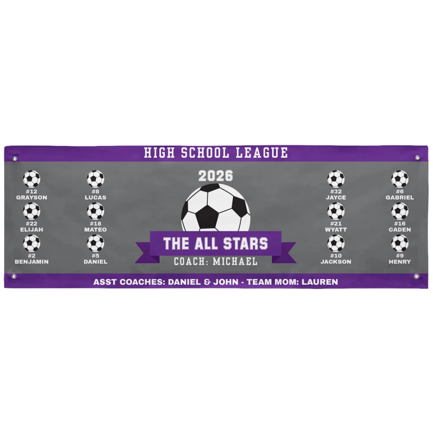 Custom Sport Team Banner
