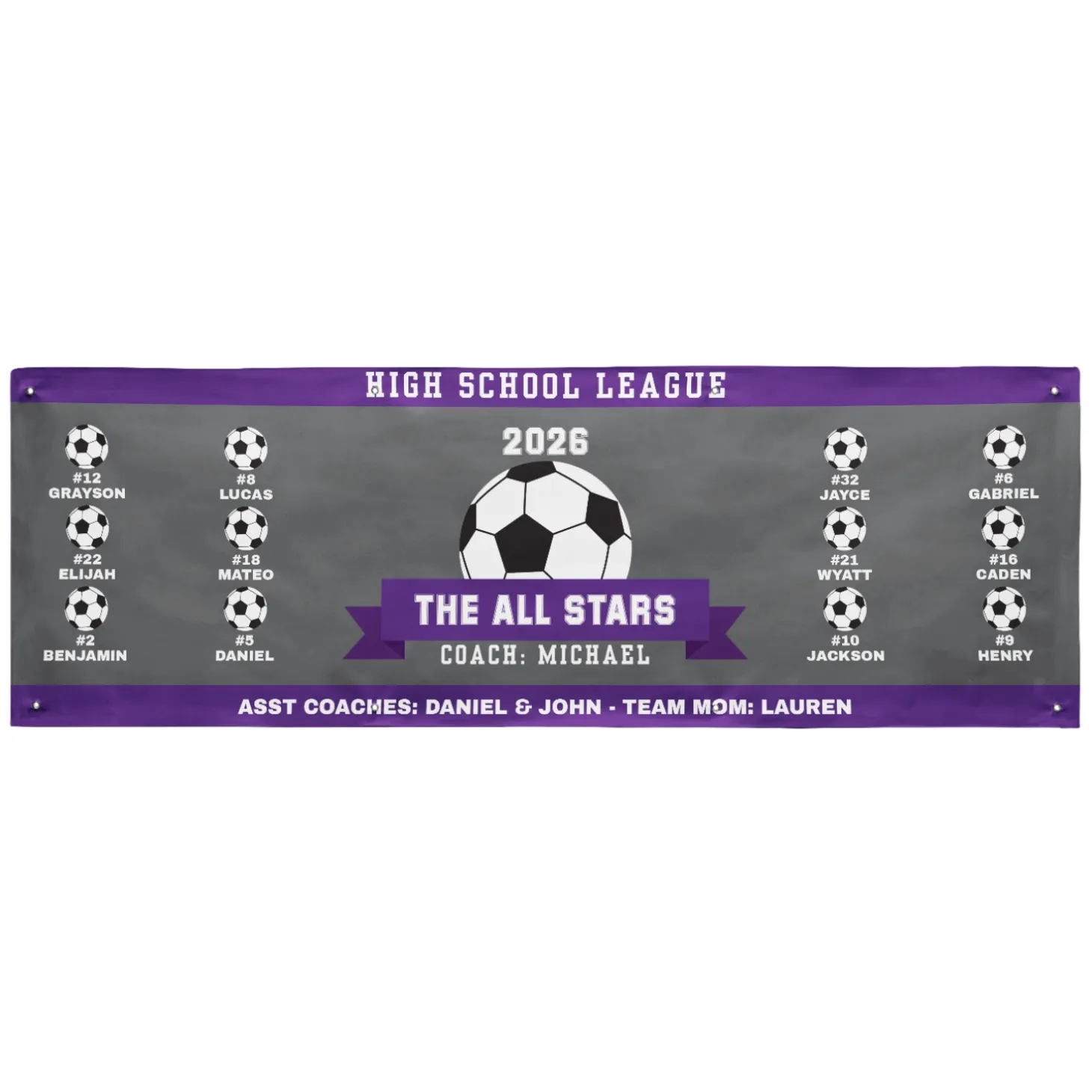 Custom Sport Team Banner