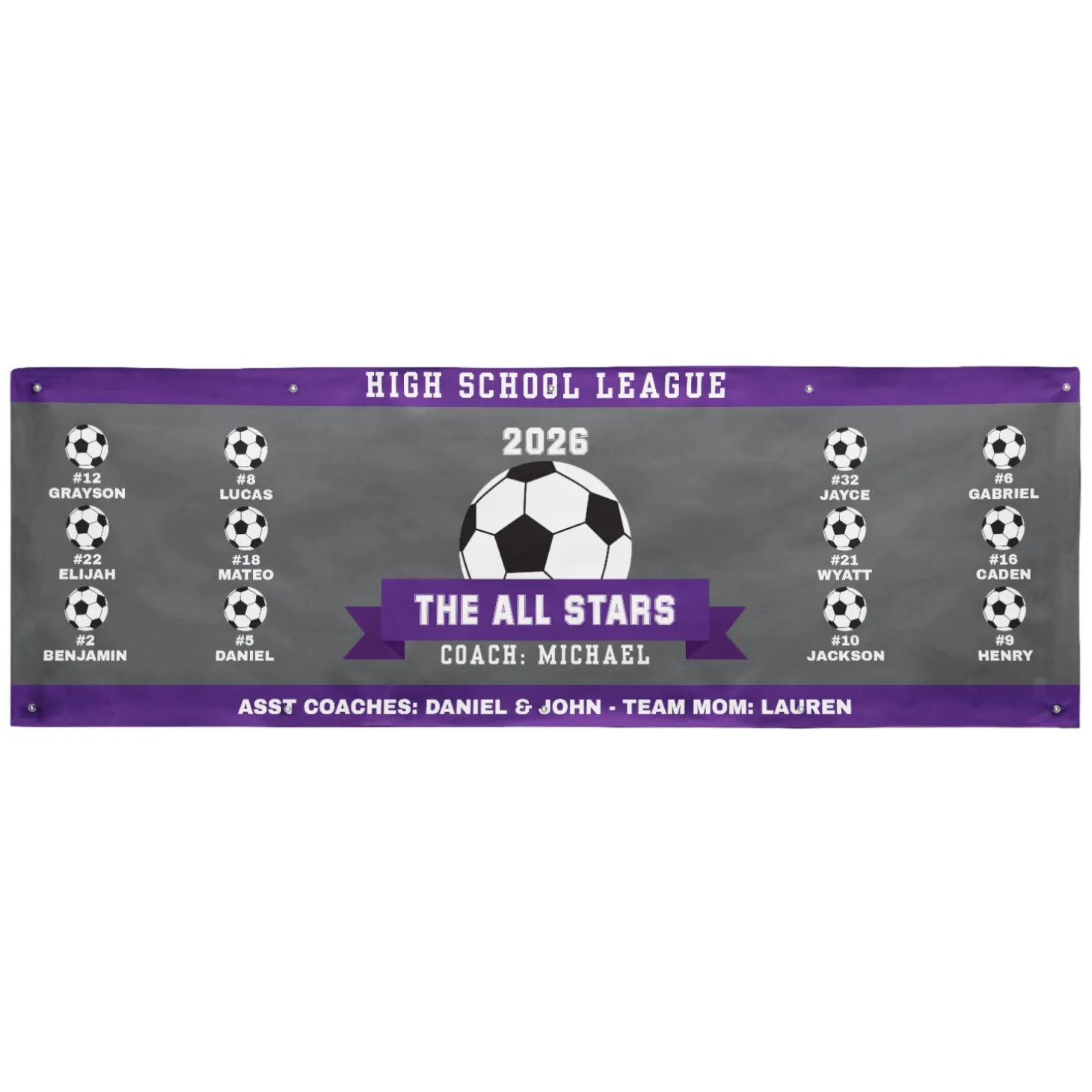 Custom Sport Team Banner