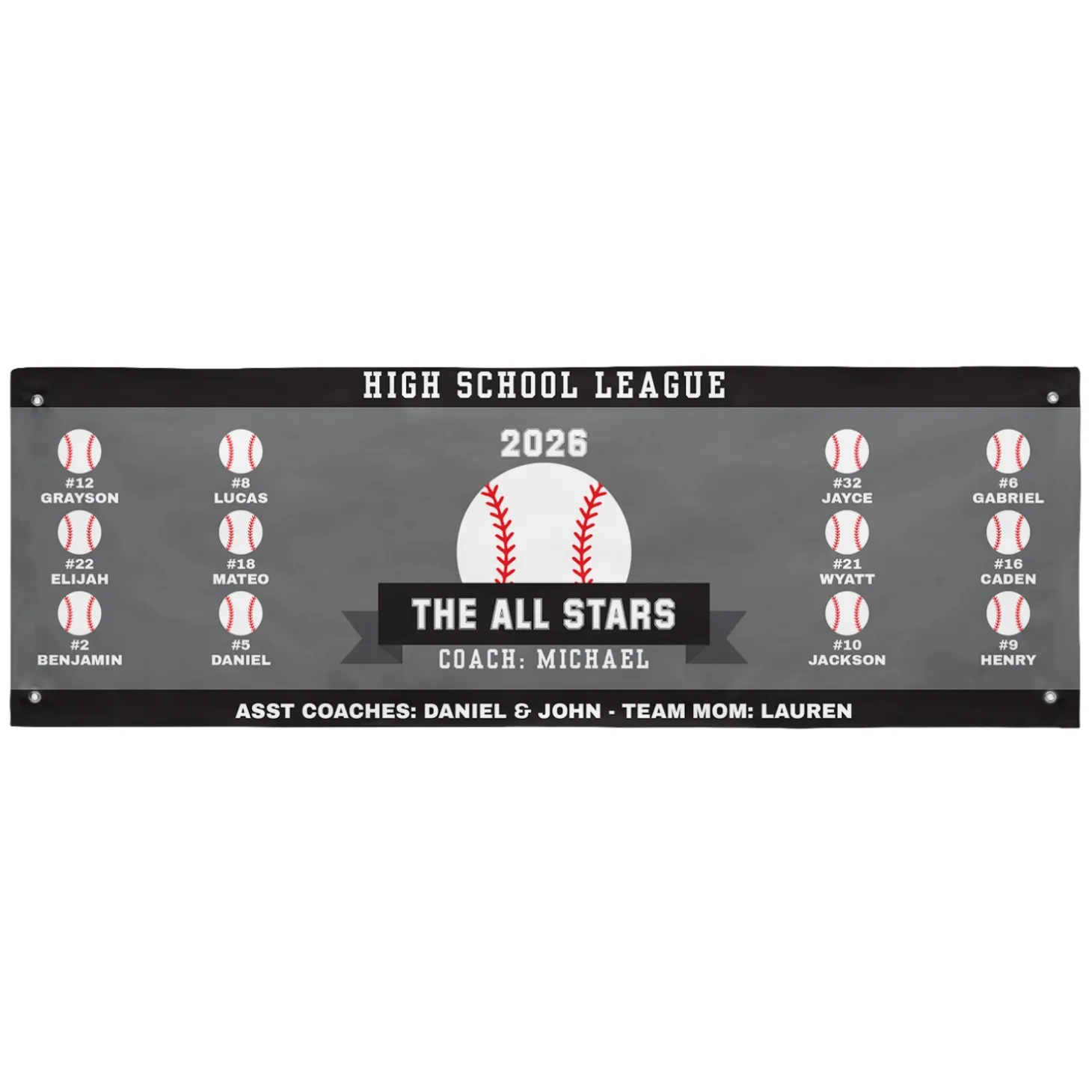 Custom Sport Team Banner