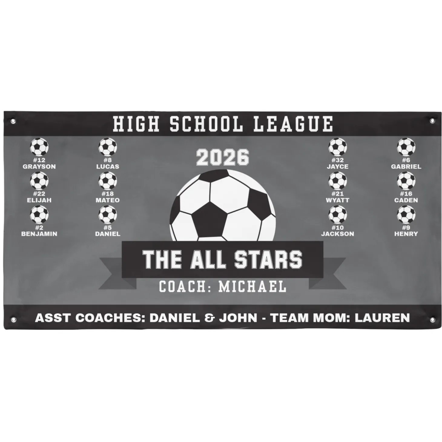 Custom Sport Team Banner