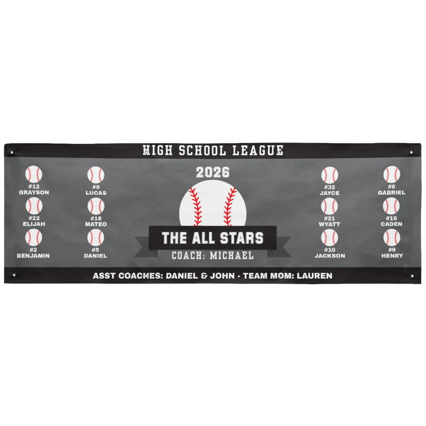 Custom Sport Team Banner