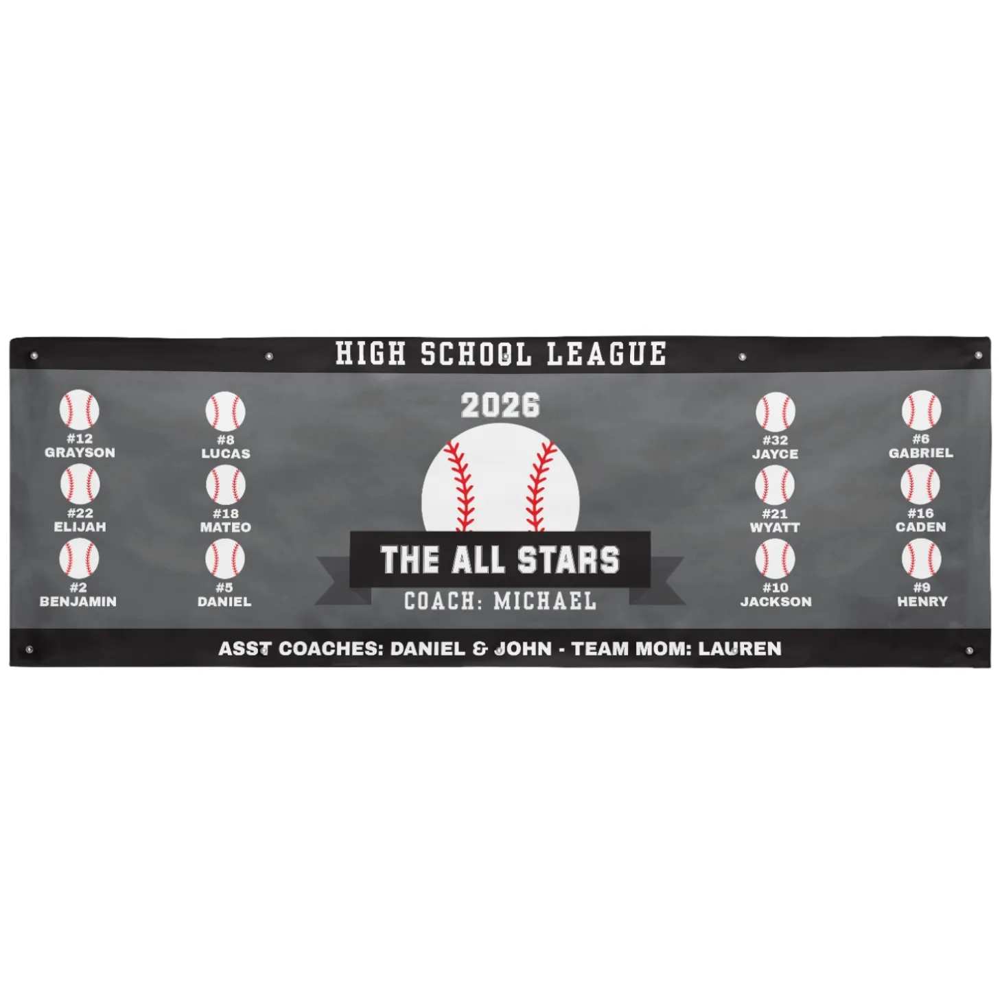 Custom Sport Team Banner