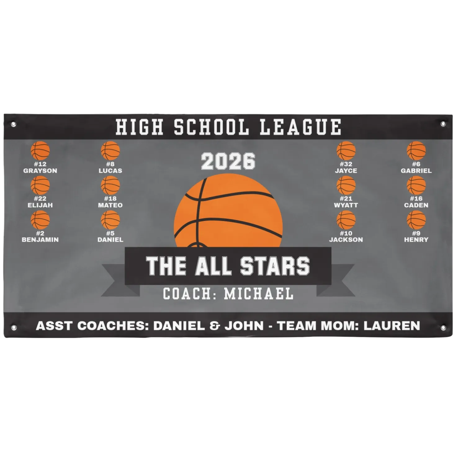 Custom Sport Team Banner