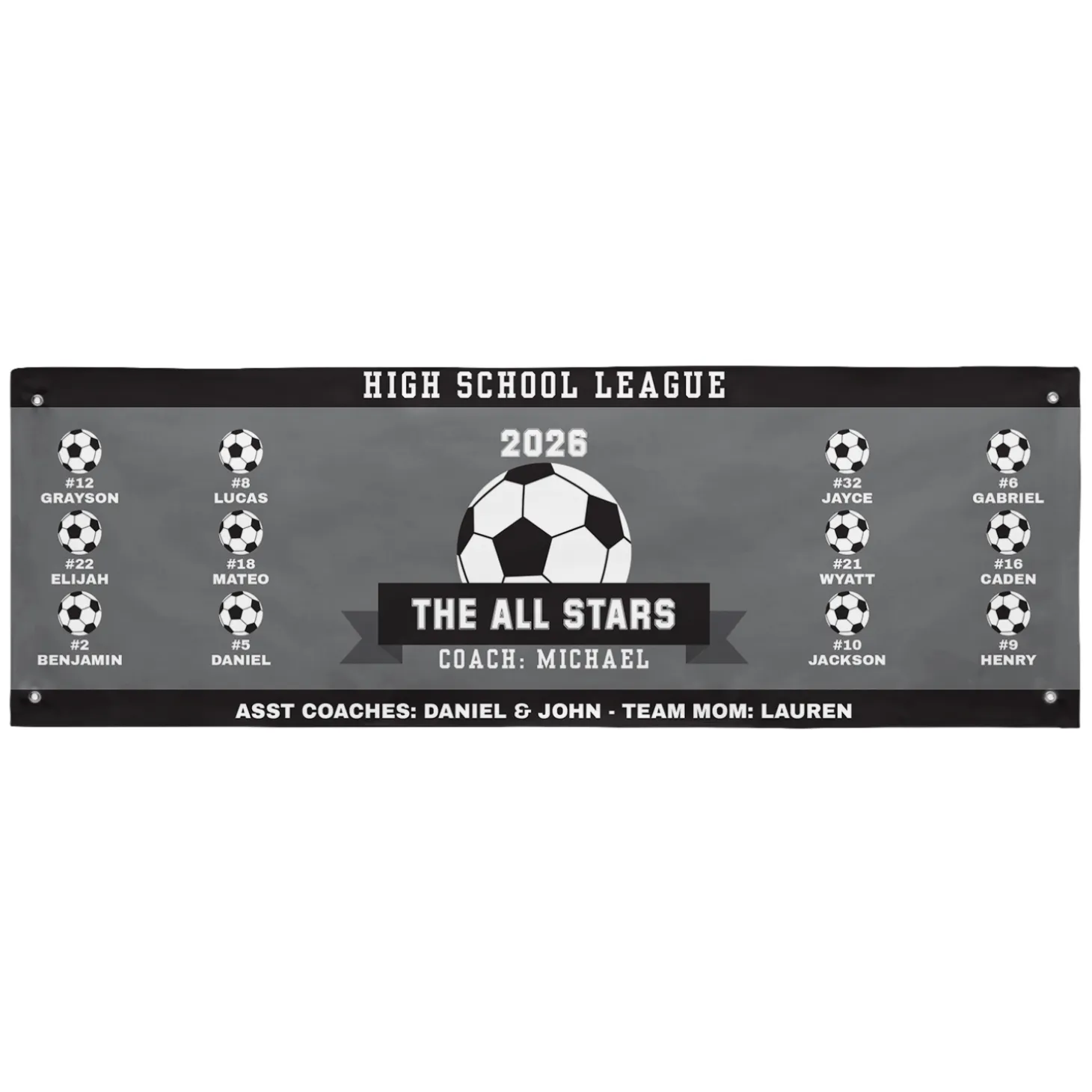 Custom Sport Team Banner