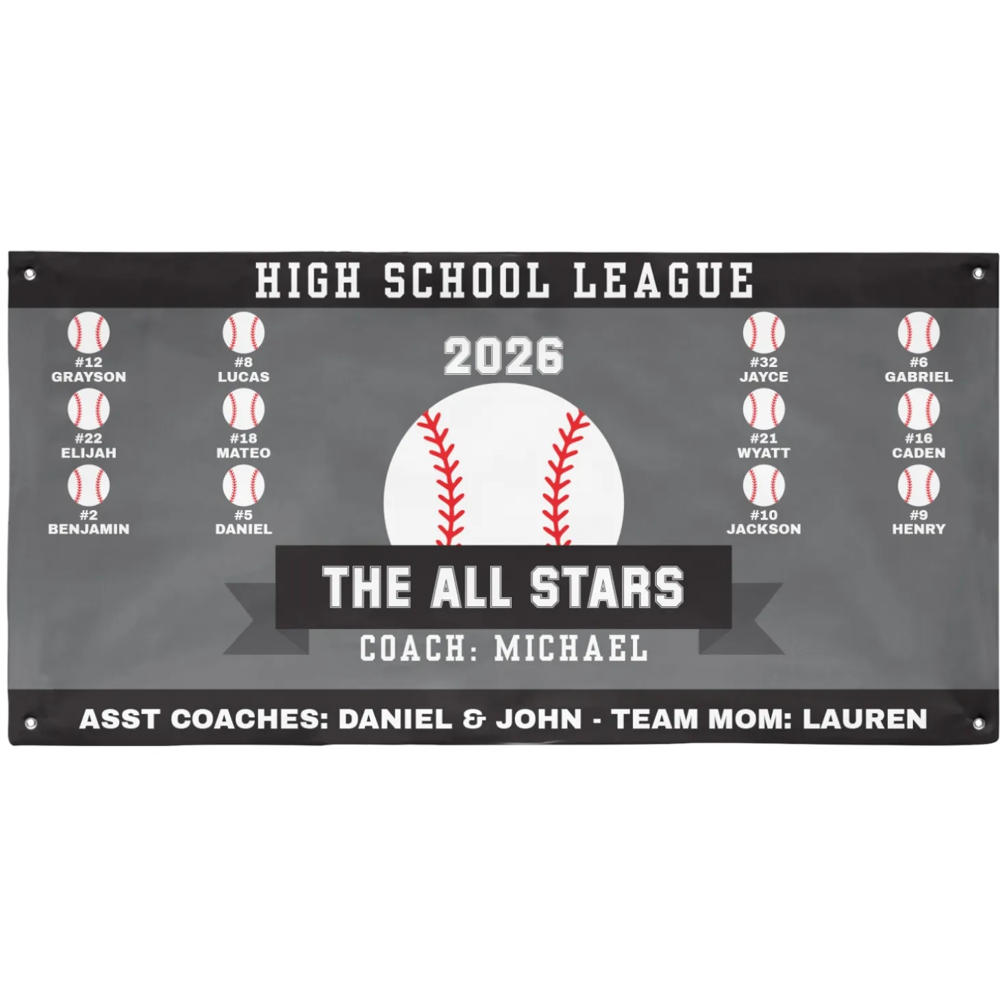 Custom Sport Team Banner