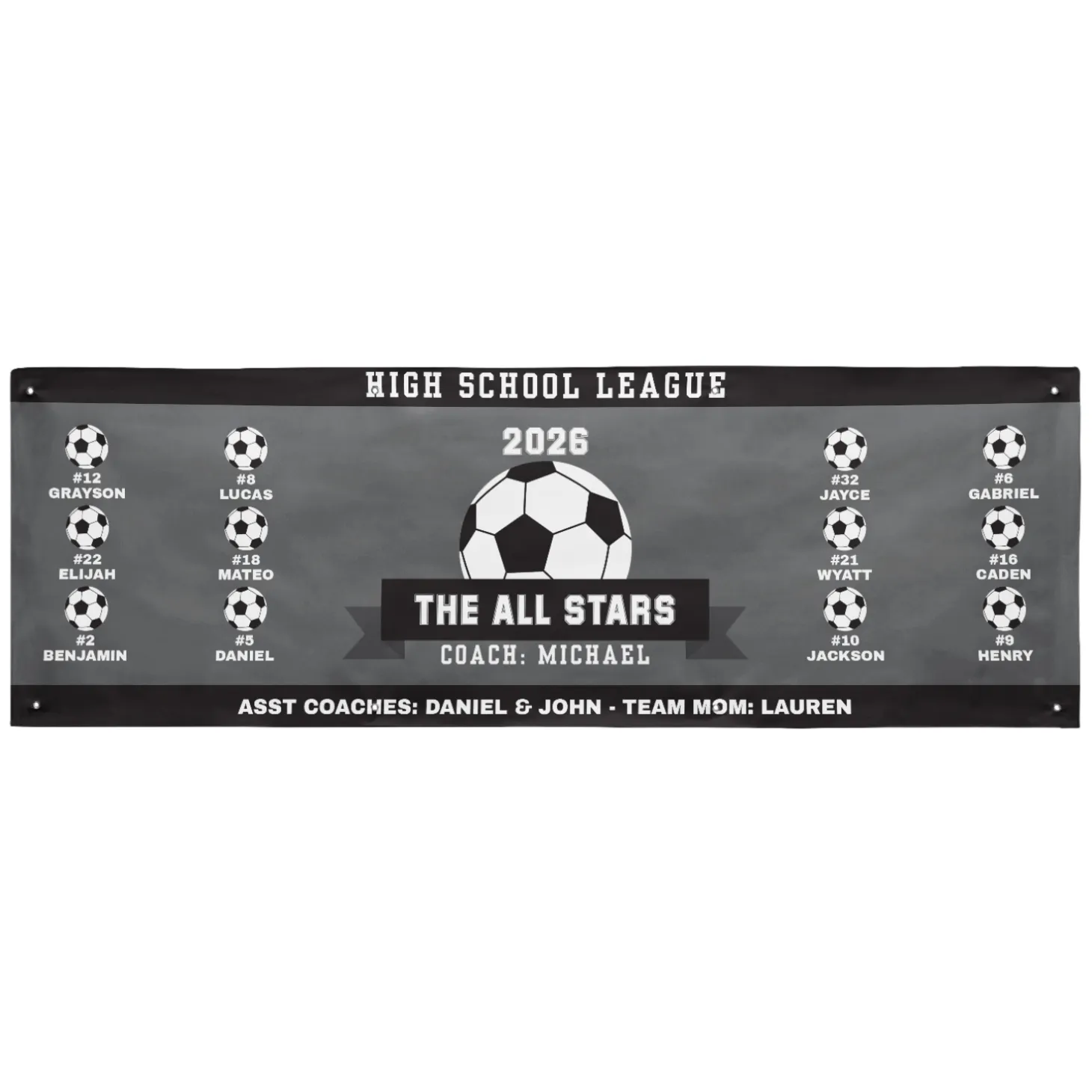Custom Sport Team Banner