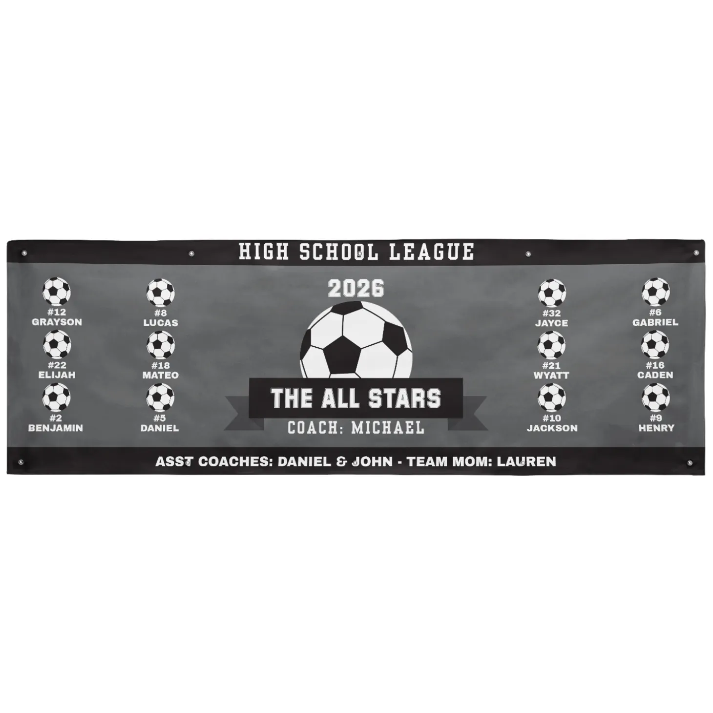 Custom Sport Team Banner