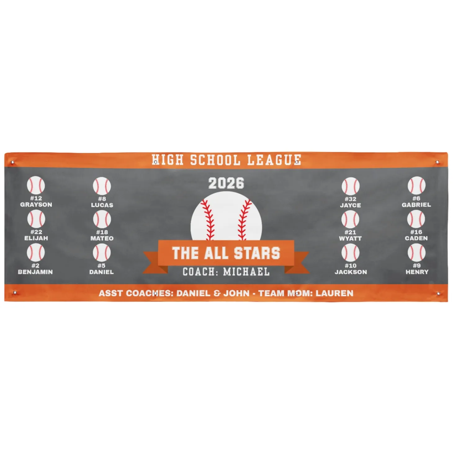 Custom Sport Team Banner