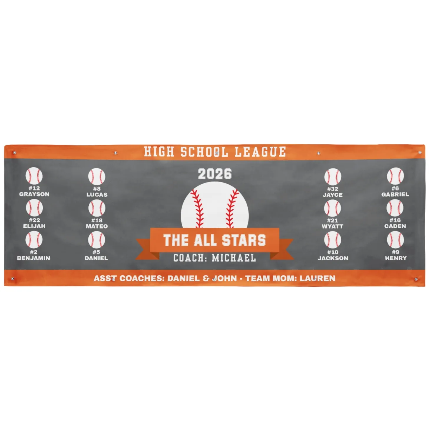 Custom Sport Team Banner