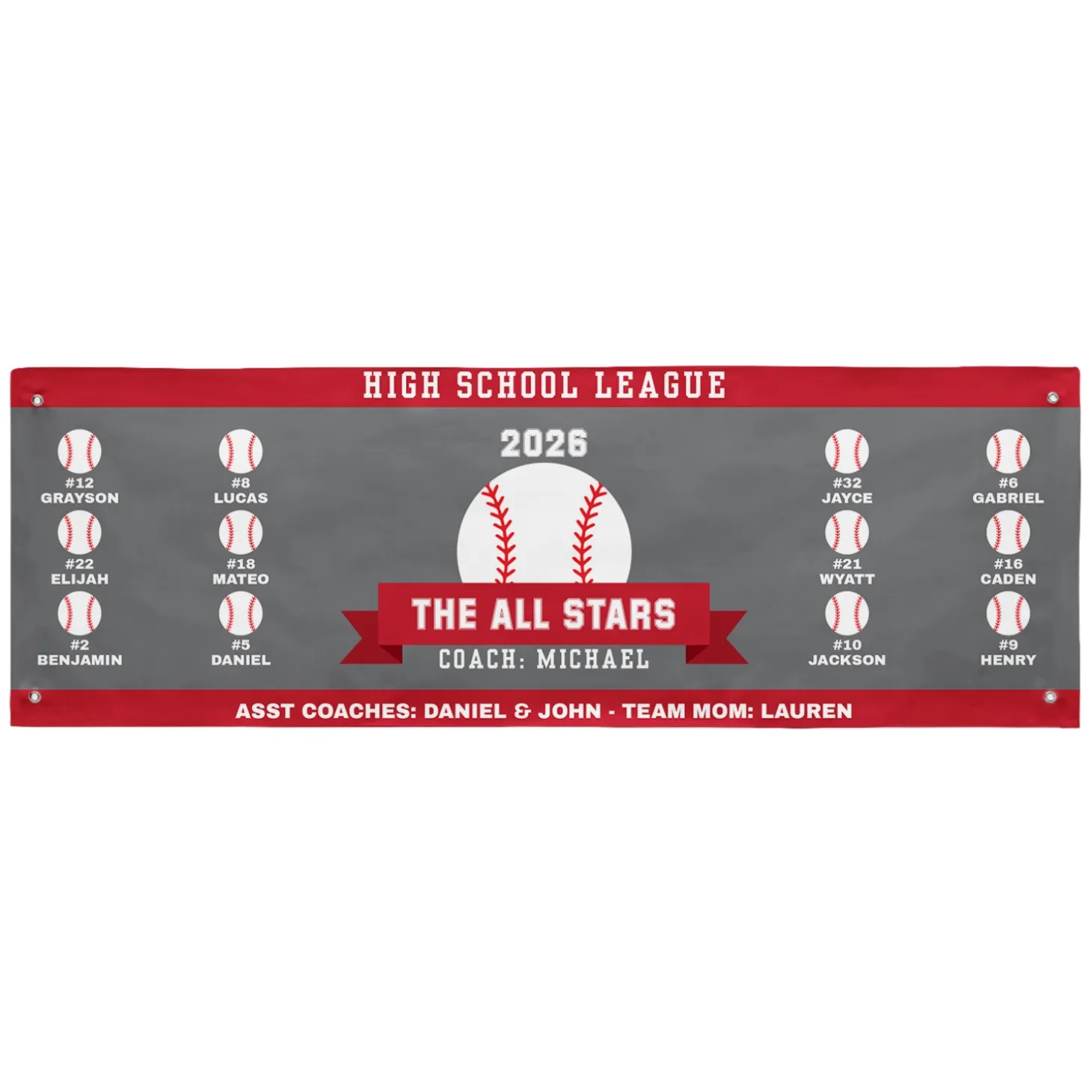 Custom Sport Team Banner