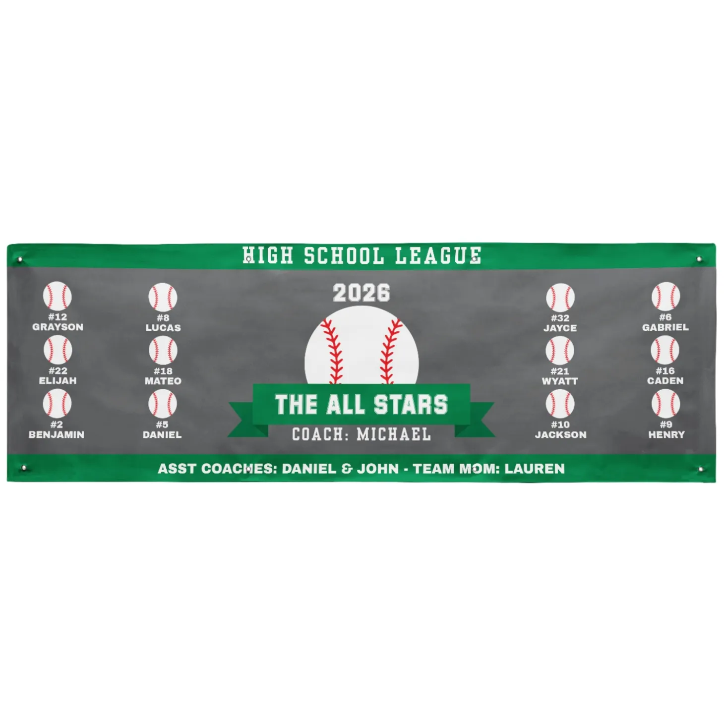 Custom Sport Team Banner