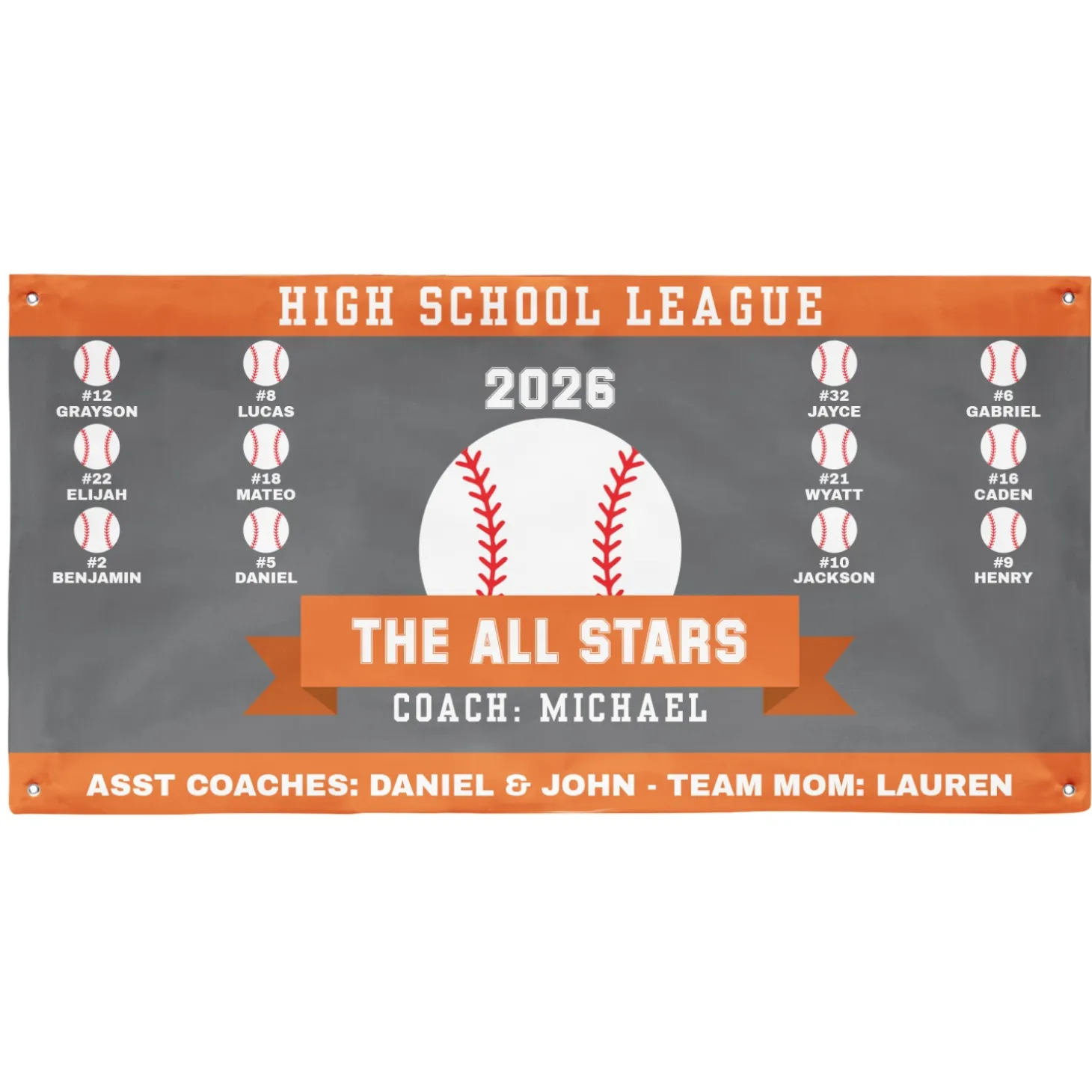 Custom Sport Team Banner