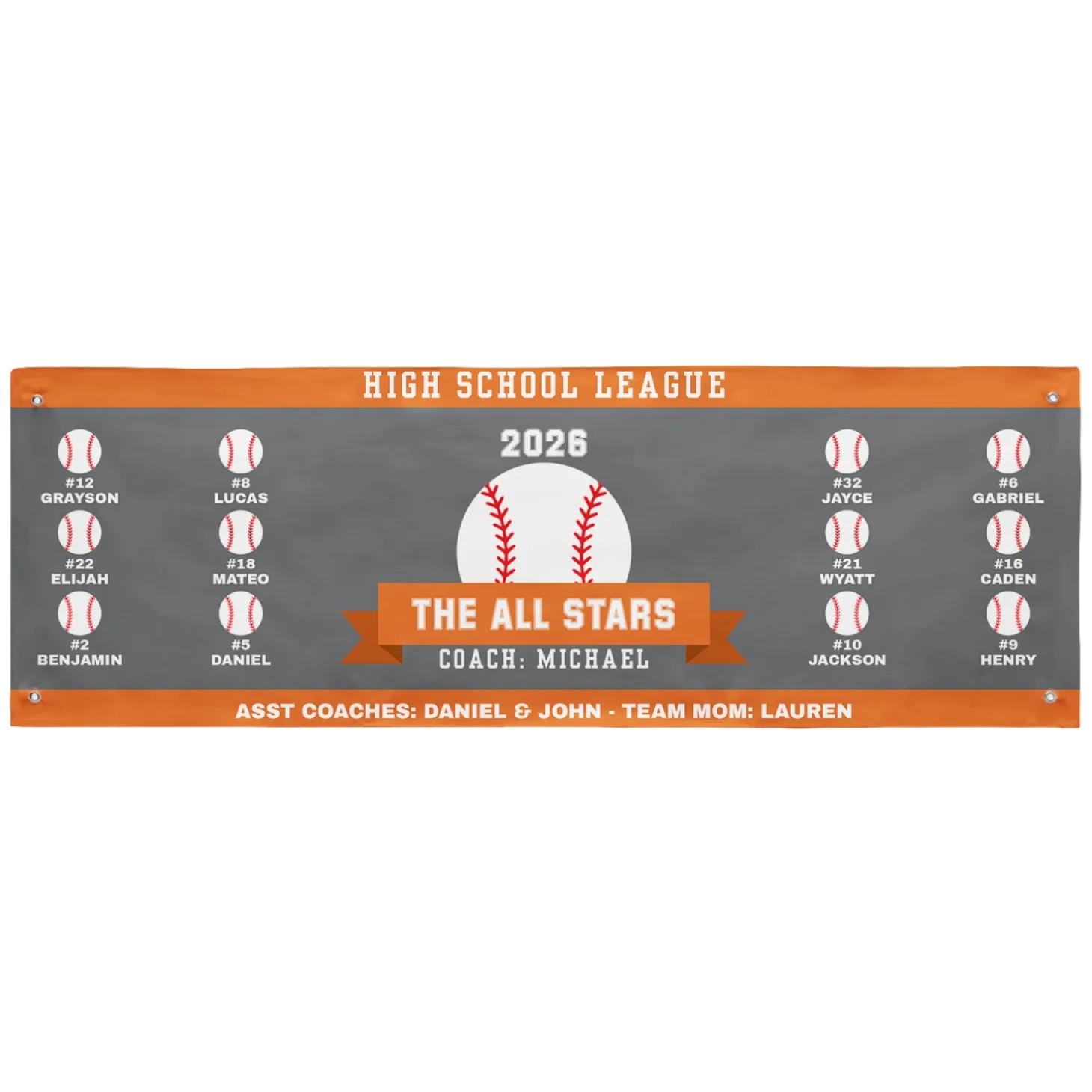 Custom Sport Team Banner