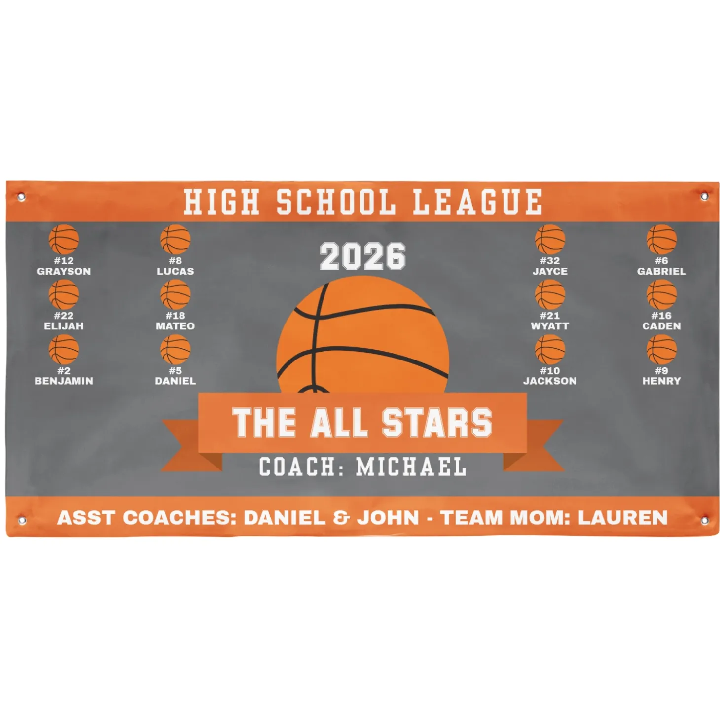 Custom Sport Team Banner