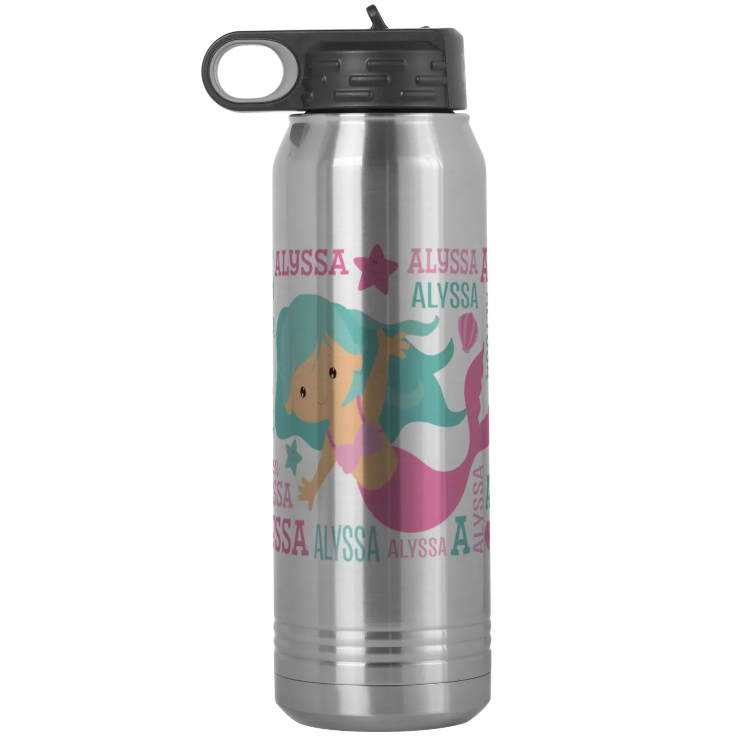 Cute & Beachy Stainless Steel Water Bottle