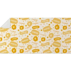 Cute Bubble Name and Initial Beach Towel