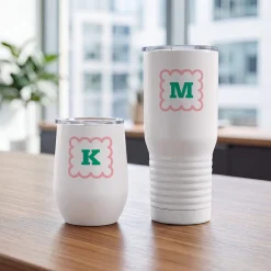 Cute Initial Insulated Tumblers