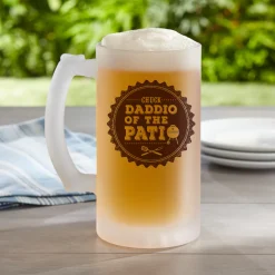 Daddio of the Patio Frosted Beer Mug