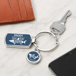 Daddy Shark Keychain