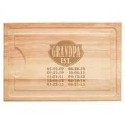 Dad Established Maple Wood Cutting Board