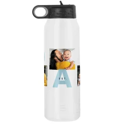 DAD Established Photo Collage Stainless Steel Water Bottle