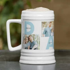 DAD Established Photo Collage Ceramic Beer Stein