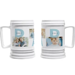 DAD Established Photo Collage Ceramic Beer Stein