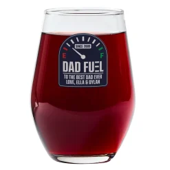 Dad Fuel Wine Glass