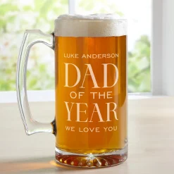 Dad of the Year Oversized Beer Mug