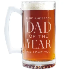 Dad of the Year Oversized Beer Mug