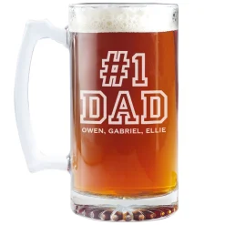 #1 Dad Oversized Beer Mug