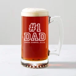 #1 Dad Oversized Beer Mug