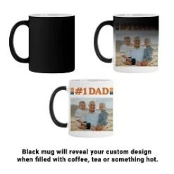 #1 Dad Photo Color Changing Mug