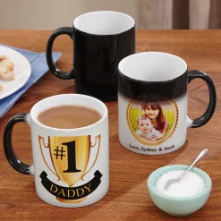 #1 Dad Photo Color Changing Mug