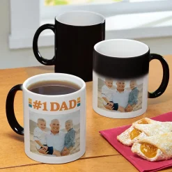 #1 Dad Photo Color Changing Mug