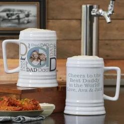 DAD Photo Message Beer Stein