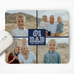 #1 Dad Photo Mouse Pad