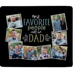 Dad's Favorite People Photo Plush Blanket