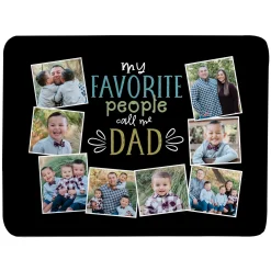 Dad's Favorite People Photo Plush Blanket