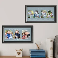 Dad Typography Photo Framed Print