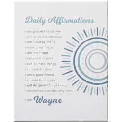 Daily Affirmations Canvas
